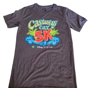Disney Cruise Lines Castaway 5k shirt size Small Grey